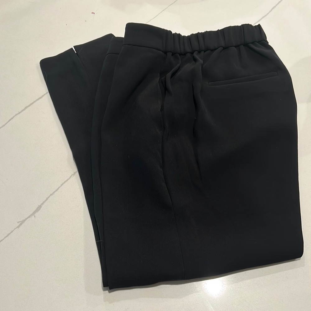 Jcrew black pull-on cargo pants